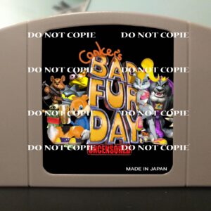 Conker Bad Fur Day Uncensored - For Play On The N64 Nintendo 64