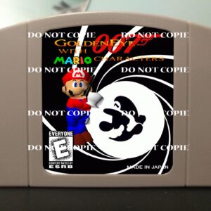 Golden Eye 007 with Mario Caracters - For Play On The N64 Nintendo 64