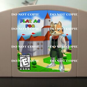 Play As Fox In Mario 64 - For Play On The N64 Nintendo 64
