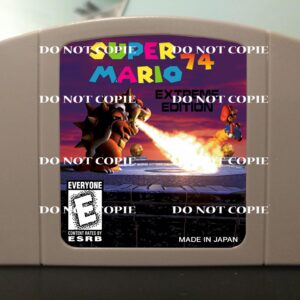 Super Mario 74 Extreme Edition - For Play On The N64 Nintendo 64