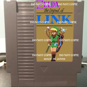 Zelda Legend Of Link - For Play On The NES Nintendo Entertainment System