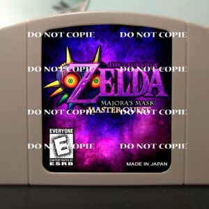 The Legend Of Zelda Majora's Mask MasterQuest Master Quest - For Play On The N64 Nintendo 64