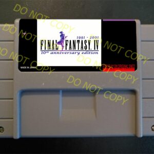 Final Fantasy II 2 10th Years Anniversary - For Play On The SNES / Super Nintendo