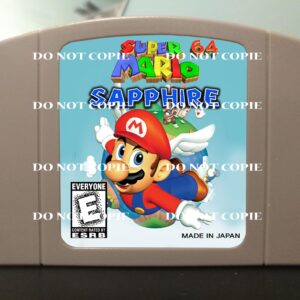 Super Mario 64 Sapphire ( Fixed and Optimized by Kaze ) - For Play On The N64 Nintendo 64