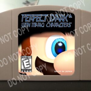 Perfect Dark With Mario Characters - For Play On The N64 Nintendo 64