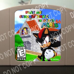 Play As Shadow Sonic In Mario 64 - For Play On The N64 Nintendo 64
