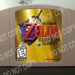 Zelda Ocarina Of Time Gold Quest - For Play On The N64 Nintendo 64