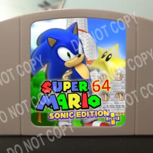 Super Mario 64 Sonic Edition +        For Play On The N64 Nintendo 64