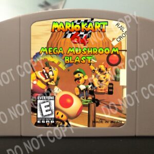 Mario Kart 64 Mega Mushroom Blast - For Play On The N64 Nintendo 64