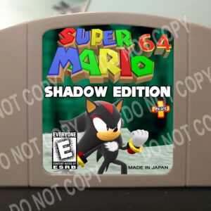Super Mario 64 Shadow Sonic Edition +        For Play On The N64 Nintendo 64
