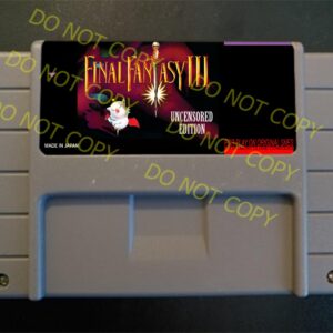 Final Fantasy III Ted Woolsey Uncensored Edition - For Play On The SNES / Super Nintendo
