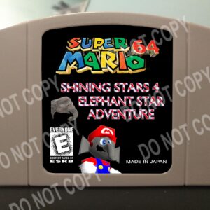 Super Mario 64 Shining Stars 4 Elephant Star Adventure - For play on the Nintendo 64- N64