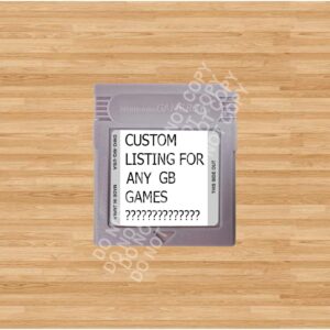 1 Custom listing for any Gameboy games - For Play On The Gameboy
