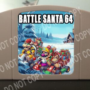 Battle Santa 64 ( Mario Kart ) - For Play On The N64 Nintendo 64