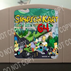 Simpson Kart 64 ( Mario Kart ) - For Play On The N64 Nintendo 64