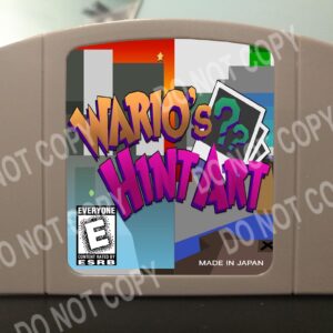 Wario's Hint Art - For Play On The N64 Nintendo 64