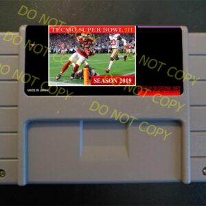 Tecmo Super Bowl III 2019 – For Play On The SNES / Super Nintendo