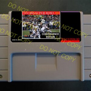 Tecmo Super Bowl III Convergence Edition – For Play On The SNES / Super Nintendo
