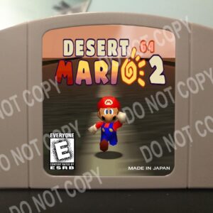 Desert Mario 2 64 - For Play On The N64 Nintendo 64