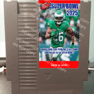 Tecmo Super Bowl 2025-2026  SBlueman Edition - For Play On The NES Nintendo Entertainment System