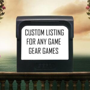 1 x Custom Listing For Any Game Gear Game - For Play On The SEGA GAME GEAR