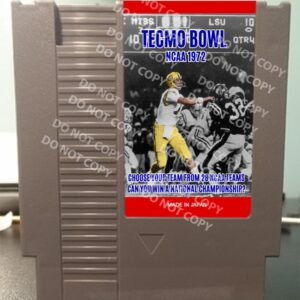 Tecmo Super NCAA 1972 - For Play On The NES Nintendo Entertainment System